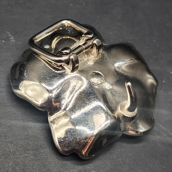 Vintage Y2K Betsey Johnson belt buckle women's flower enamel rhinestone fairy - Picture 6 of 7